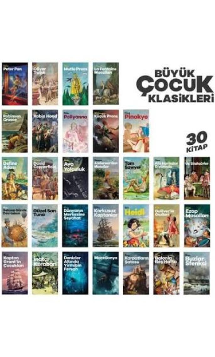 Halk Kitabevi Büyük Çocuk Klasikleri Seti - 30 Kitap