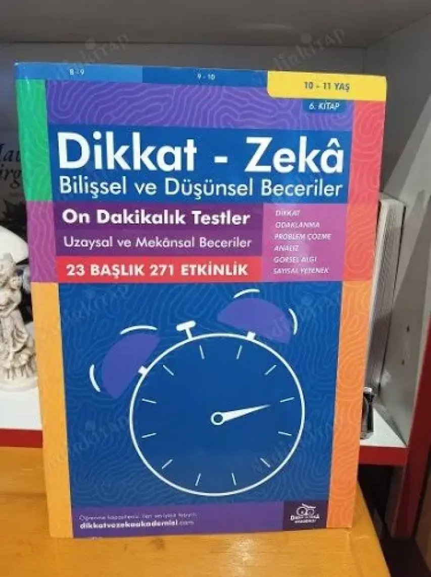 Dikkat ve Zeka Akademisi 10-11 Yaş 10 Dakikalık Testler Uzaysal ve Mekânsal Beceriler
