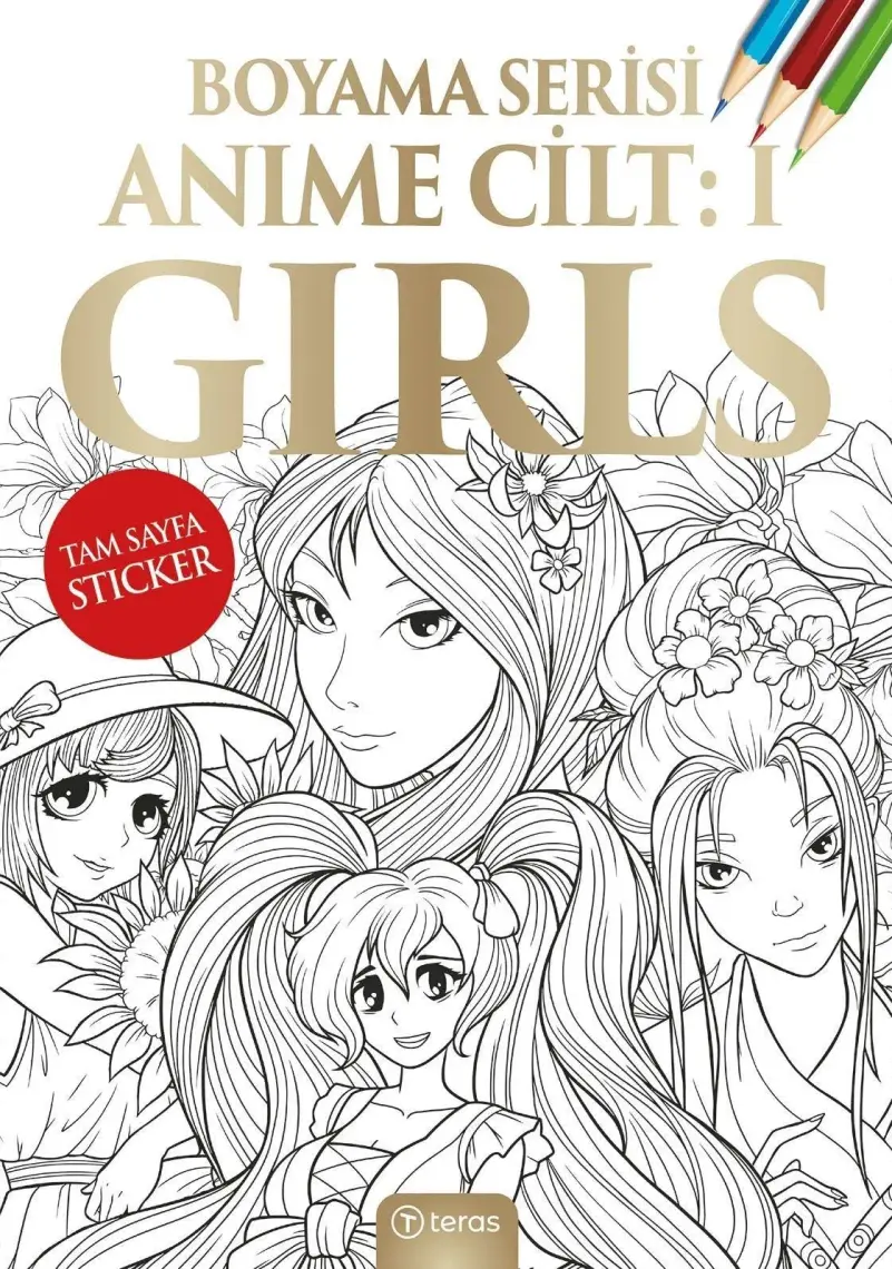 Teras Kitap Anime Boyama Cilt I: Girls