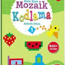 Okul Öncesi Kare Kare Mozaik Kodlama Aktivite Kitabı 1. Seviye