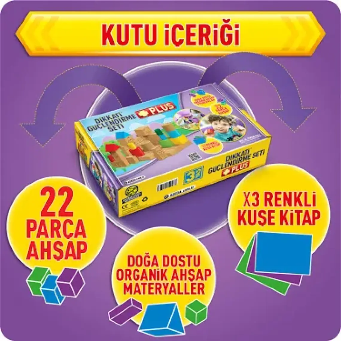 Adeda Yayıncılık Dikkati Güçlendirme Seti Plus 5 Yaş - 3 Kitap Takım