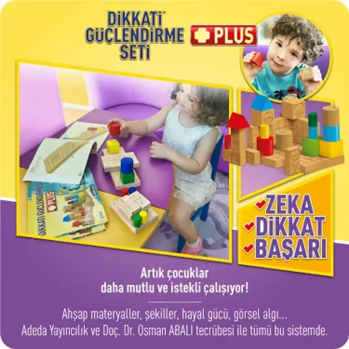 Adeda Yayıncılık Dikkati Güçlendirme Seti Plus 5 Yaş - 3 Kitap Takım