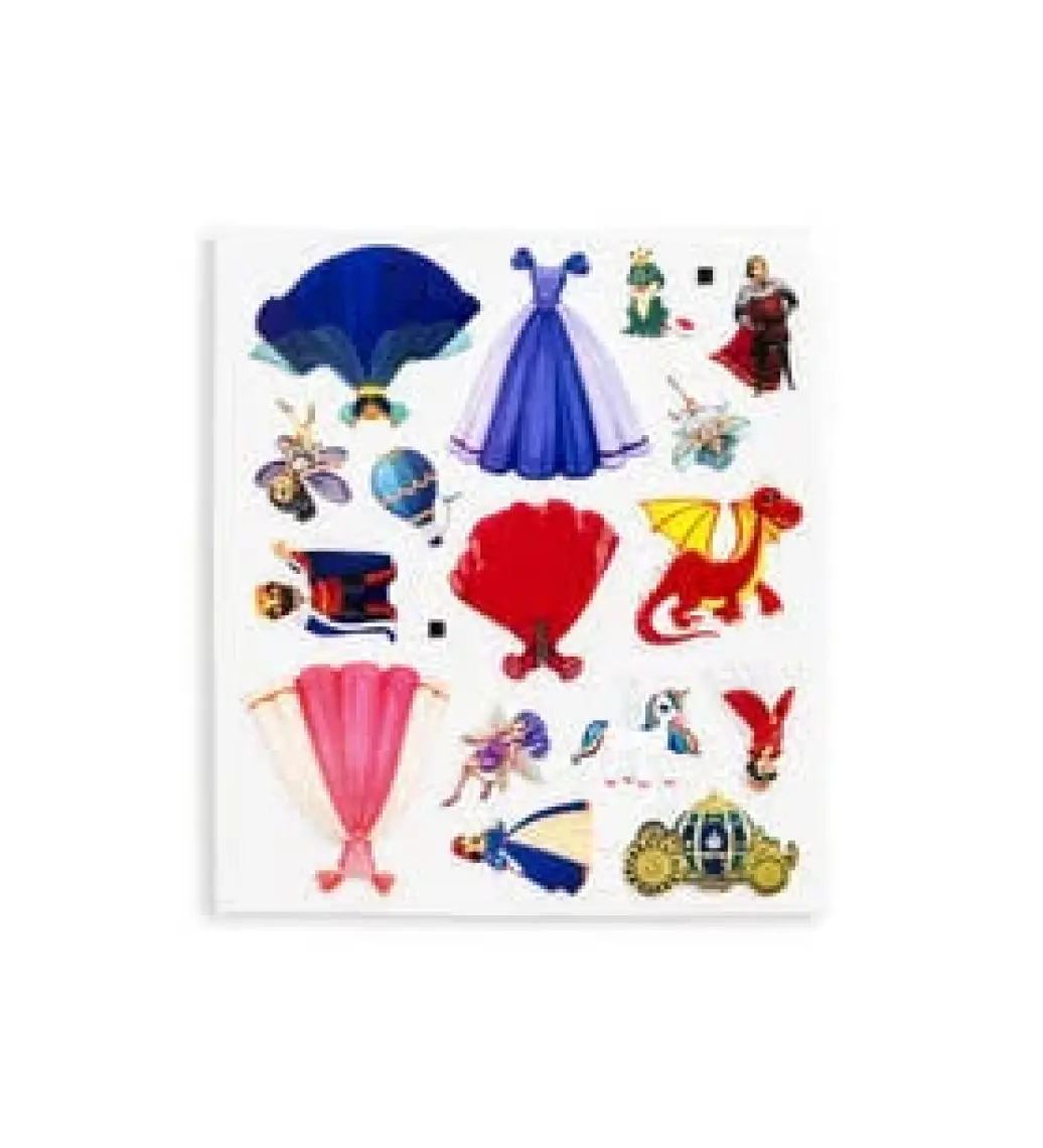 Gepettoys Bitmeyen Sticker Kitabım - Prensesler  (Tekrar Tekrar Kullanılabilir Stickerlar) Pedagog Onaylı