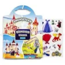 Gepettoys Bitmeyen Sticker Kitabım - Prensesler  (Tekrar Tekrar Kullanılabilir Stickerlar) Pedagog Onaylı