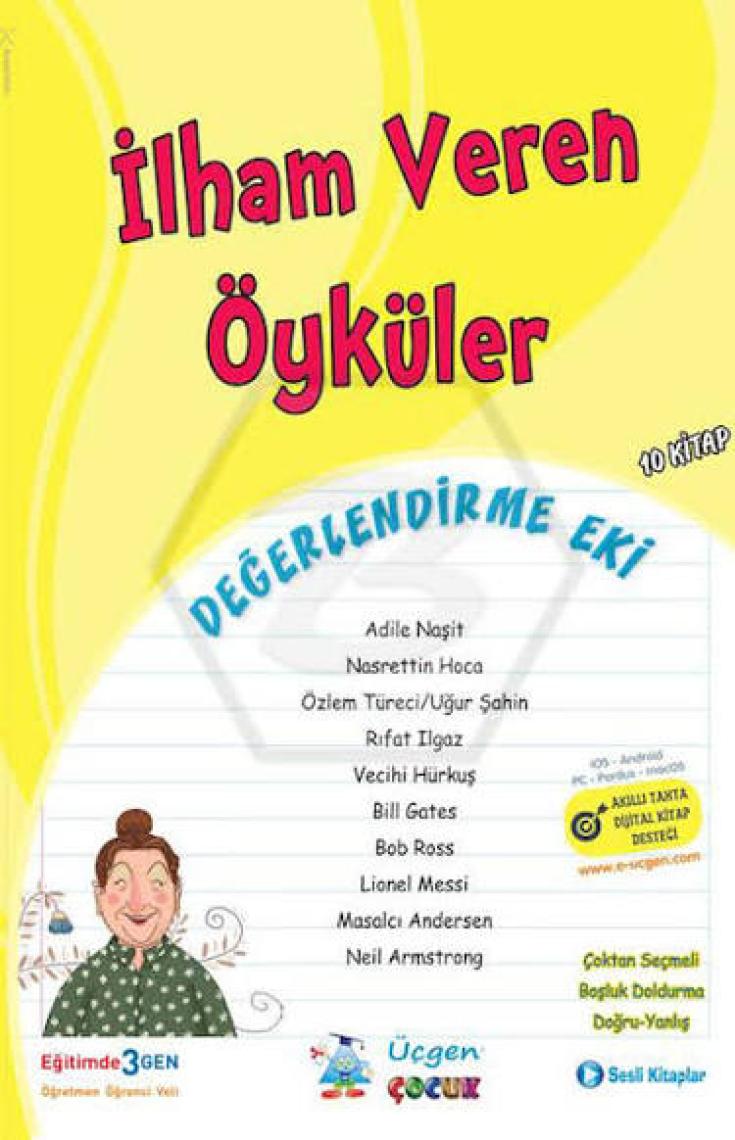 Üçgen Yayıncılık 4. Sınıf Hikaye Kitabı Seti Ilham Veren Öyküler Serisi 10 Kitap Set