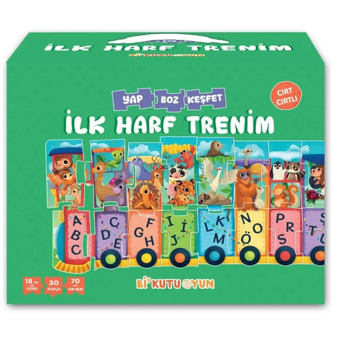 İlk Harf Trenim - Cırt Cırtlı Yapboz ve Kitap Seti - Buse Nazilli