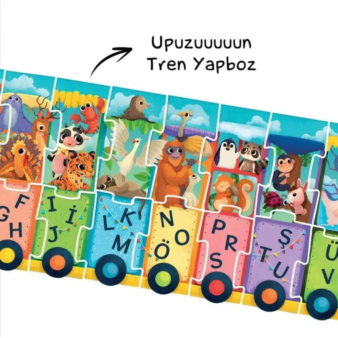 İlk Harf Trenim - Cırt Cırtlı Yapboz ve Kitap Seti - Buse Nazilli