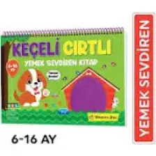 6-16 Ay İlk Cırt Cırtlı Keçeli Etkinlik Kitabım - Yemek Sevdiren Kitap