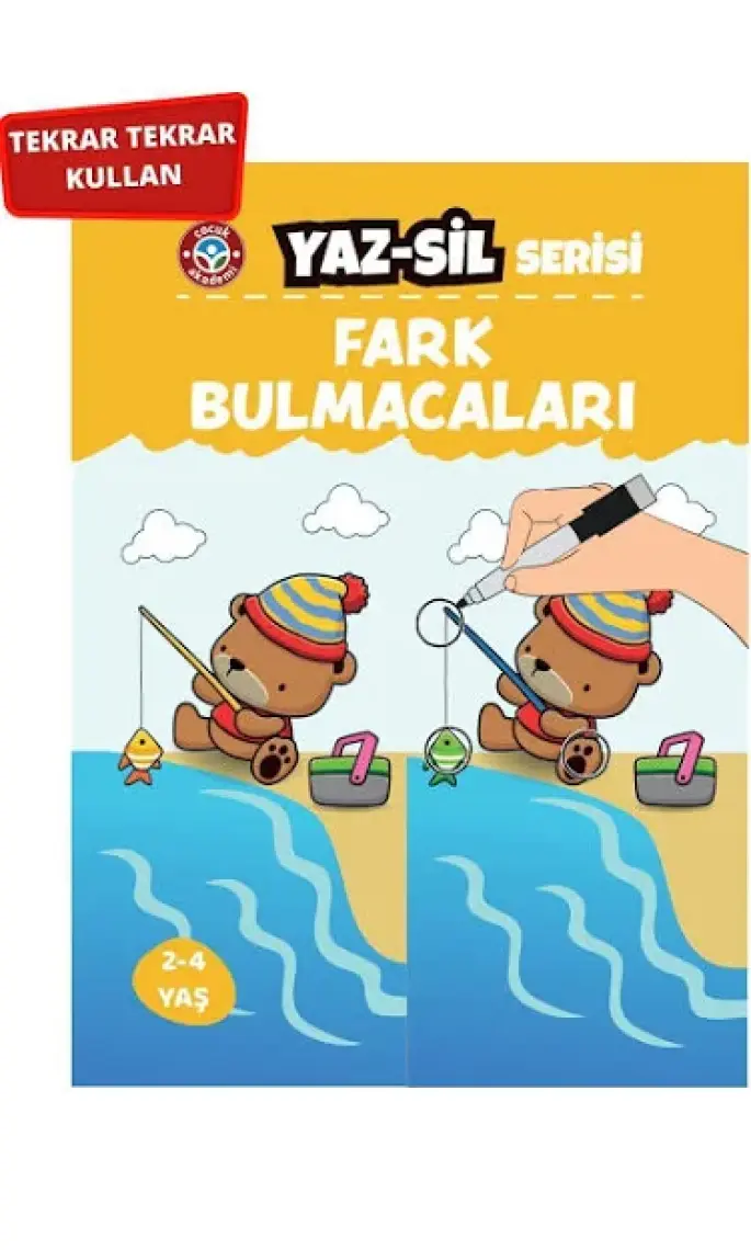 Çocuk Akademi Yaz Sil Serisi- Fark Bulmacaları - Özlem Durhat- Feyzanur Ak Güney