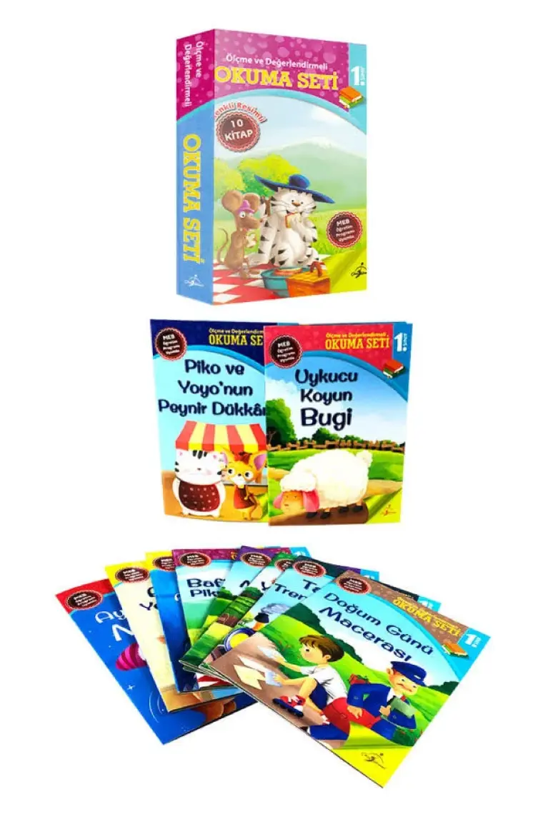 Çocuk Gezegeni 1. Sınıf Ölçme ve Değerlendirmeli Okuma Seti - 10 Kitap