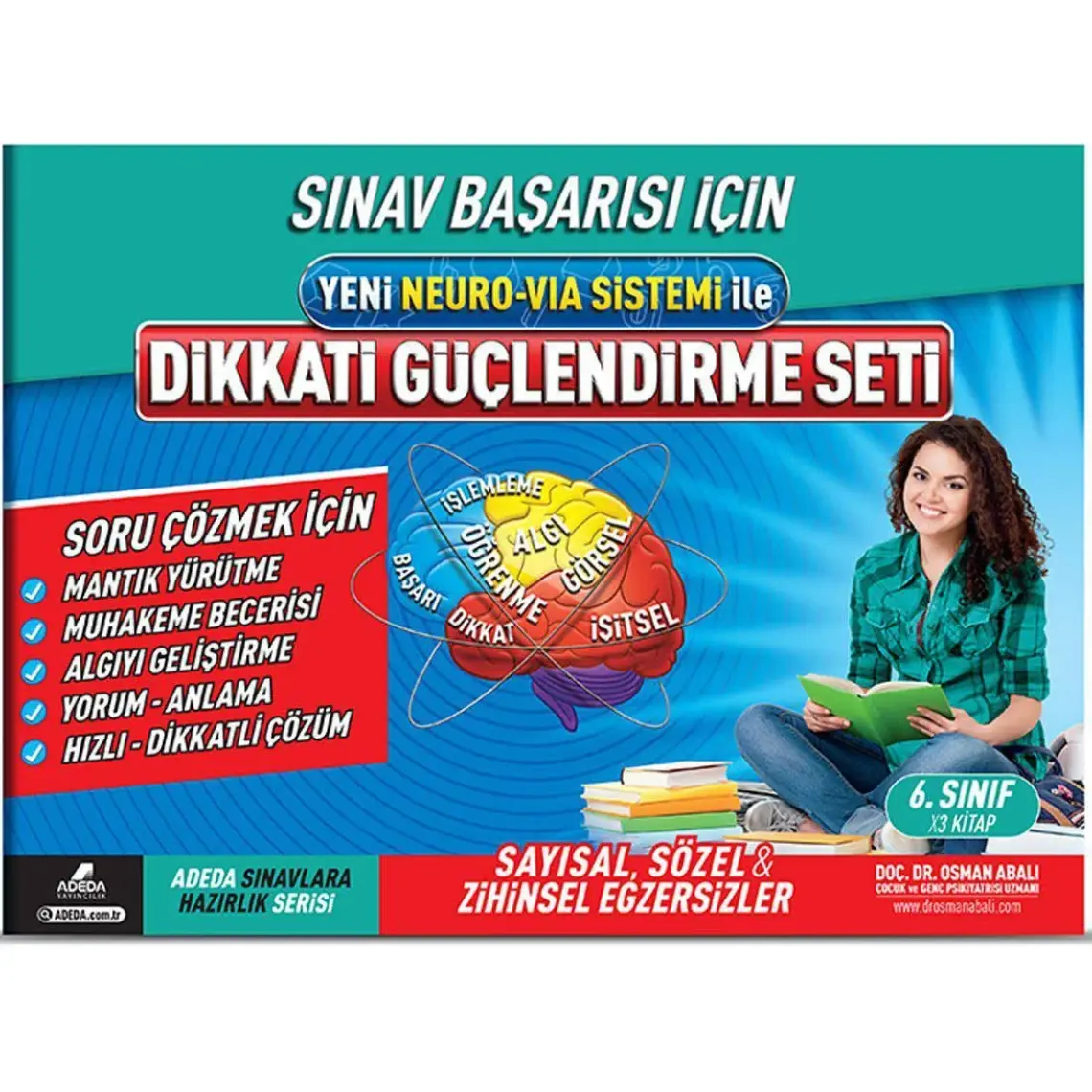 Adeda Yayıncılık Dikkati Güçlendirme Seti 6.Sınıf Sınavlara Hazırlık Serisi Yeni Neurovia Sistemi İle  - Osman Abalı