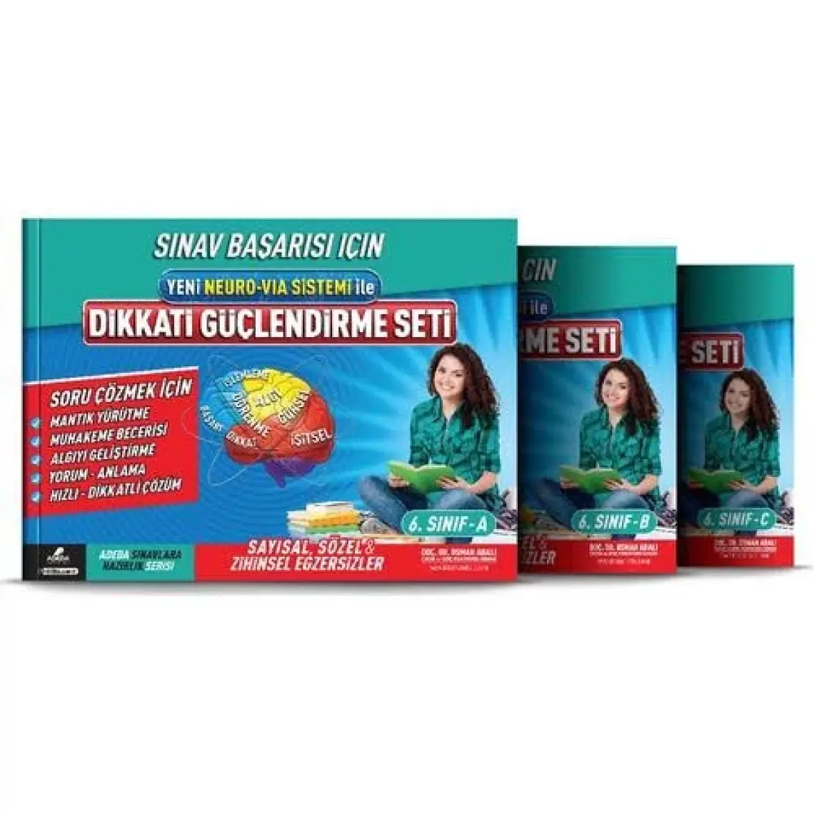 Adeda Yayıncılık Dikkati Güçlendirme Seti 6.Sınıf Sınavlara Hazırlık Serisi Yeni Neurovia Sistemi İle  - Osman Abalı