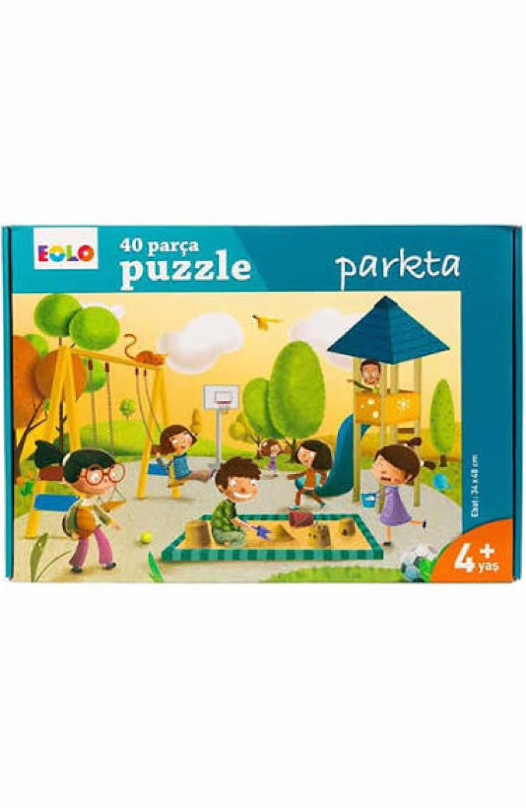 40 Parça Yer Puzzle: Parkta