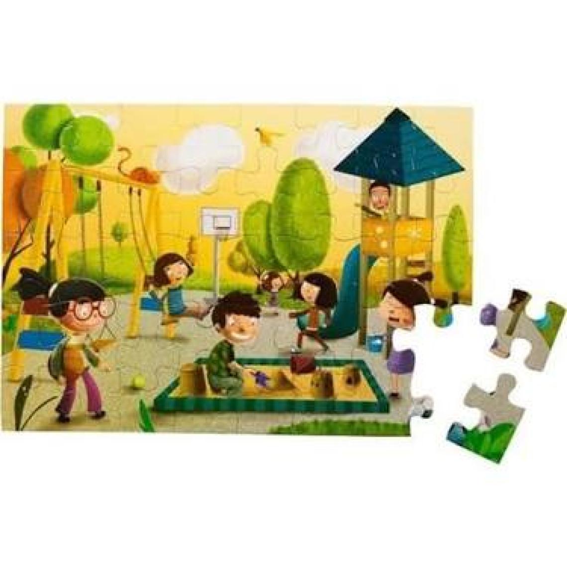 40 Parça Yer Puzzle: Parkta