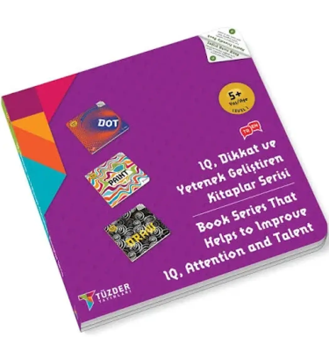 IQ Dİkkat ve Yetenek Geliştiren Kitaplar Serisi Level 1 (3 Kitap Takım) 5+ Yaş