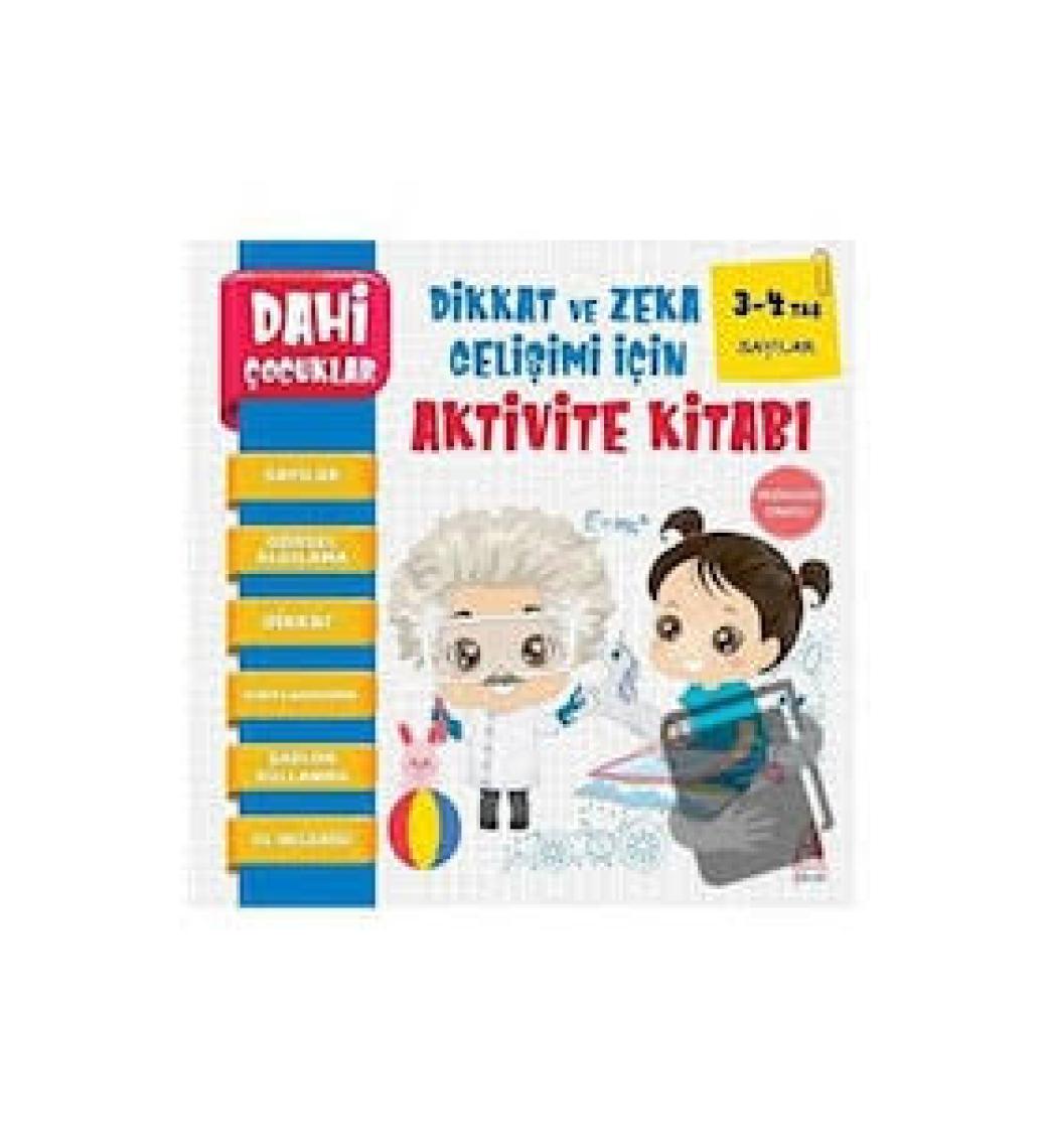 Dahi Çocuklar 3-4 Yaş Aktivite Seti 3 Kitap Takım Pedagog Onaylı