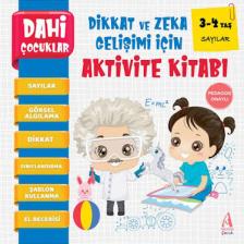 Dahi Çocuklar 3-4 Yaş Aktivite Seti 3 Kitap Takım Pedagog Onaylı