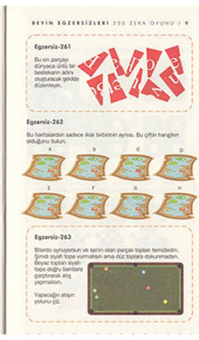 250 Zeka Oyunu Beyin Egzersizleri-2