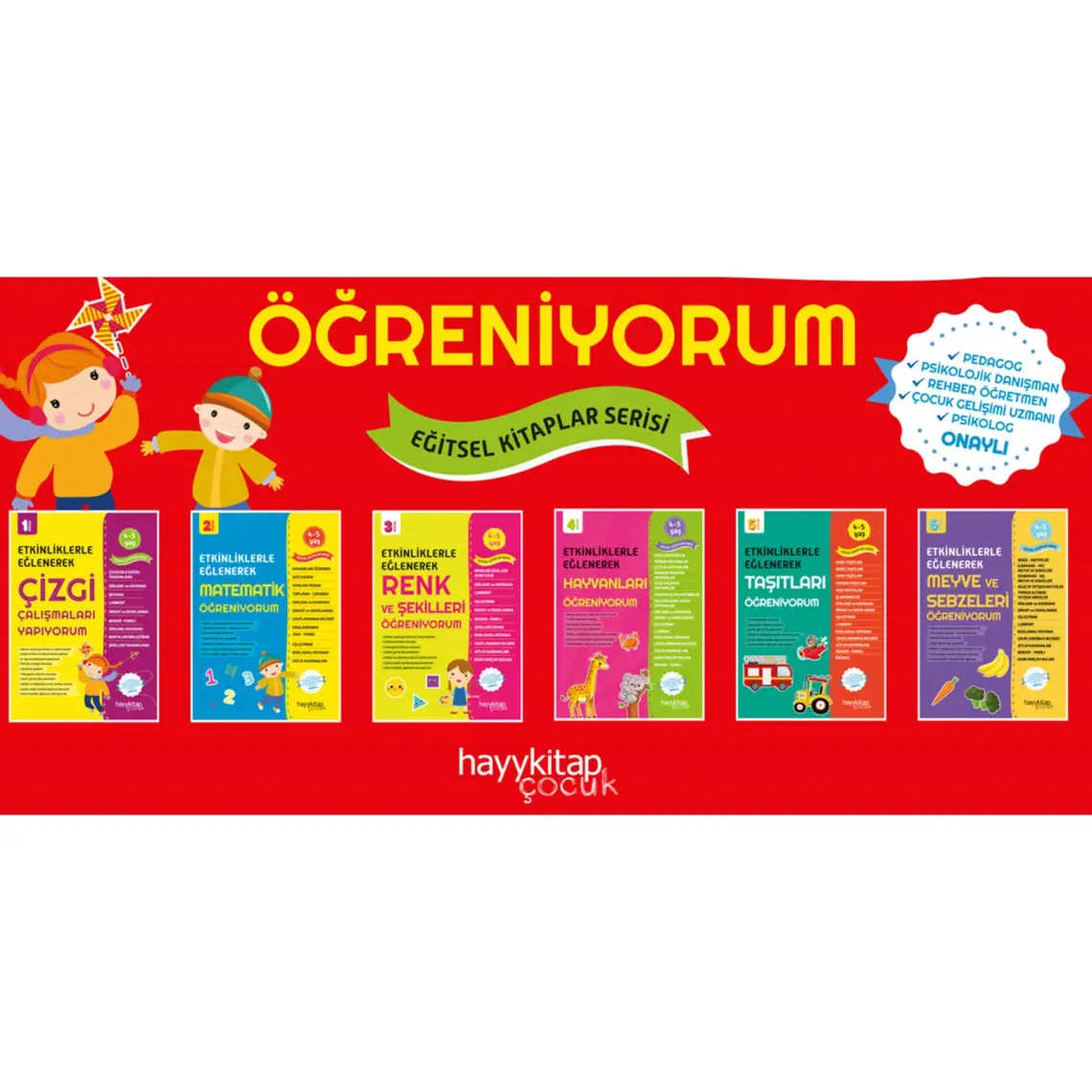 Etkinliklerle Eğlenerek Öğreniyorum Seti (6 Kitap Takım) - Canan Öztürk