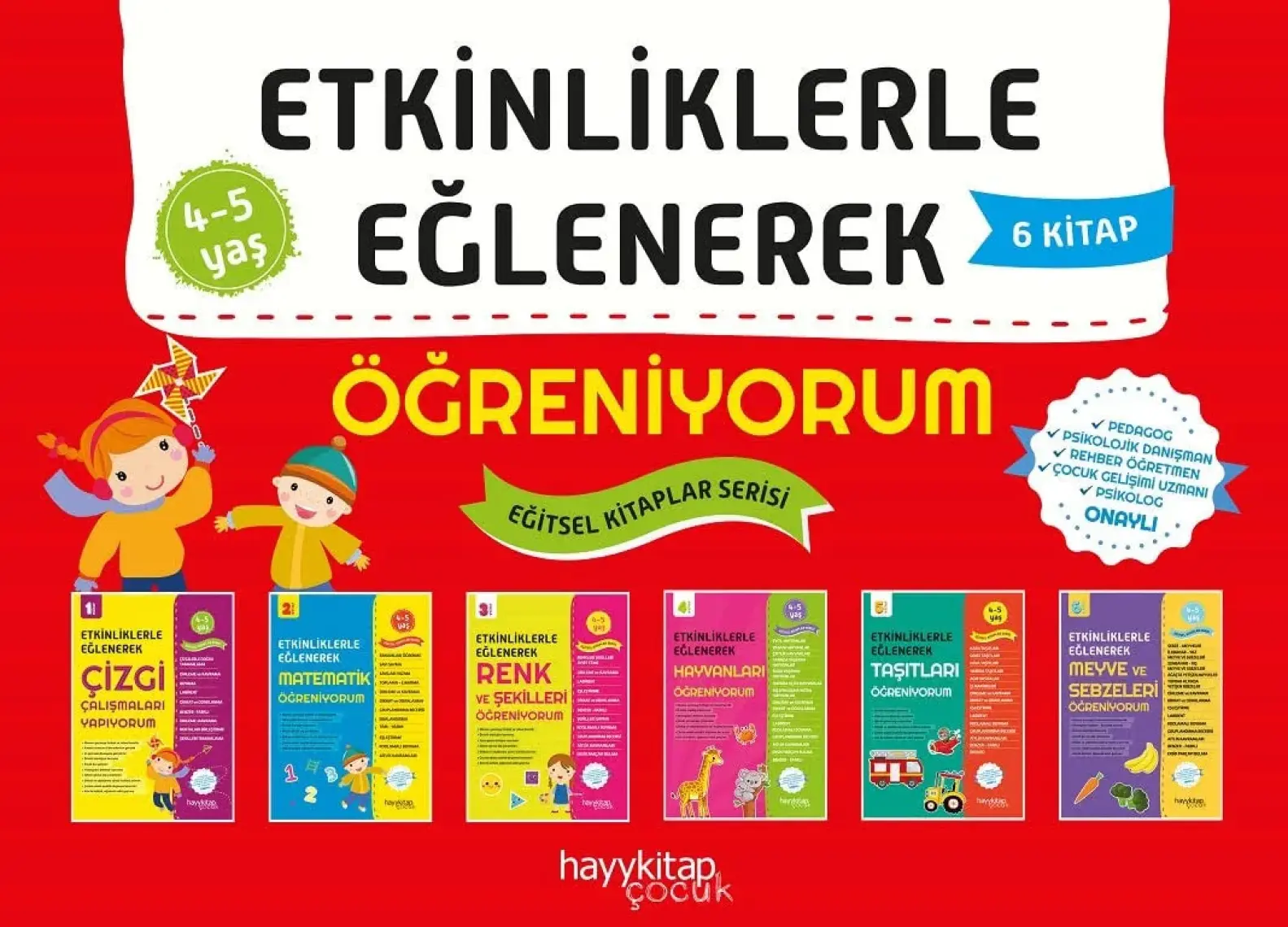 Etkinliklerle Eğlenerek Öğreniyorum Seti (6 Kitap Takım) - Canan Öztürk