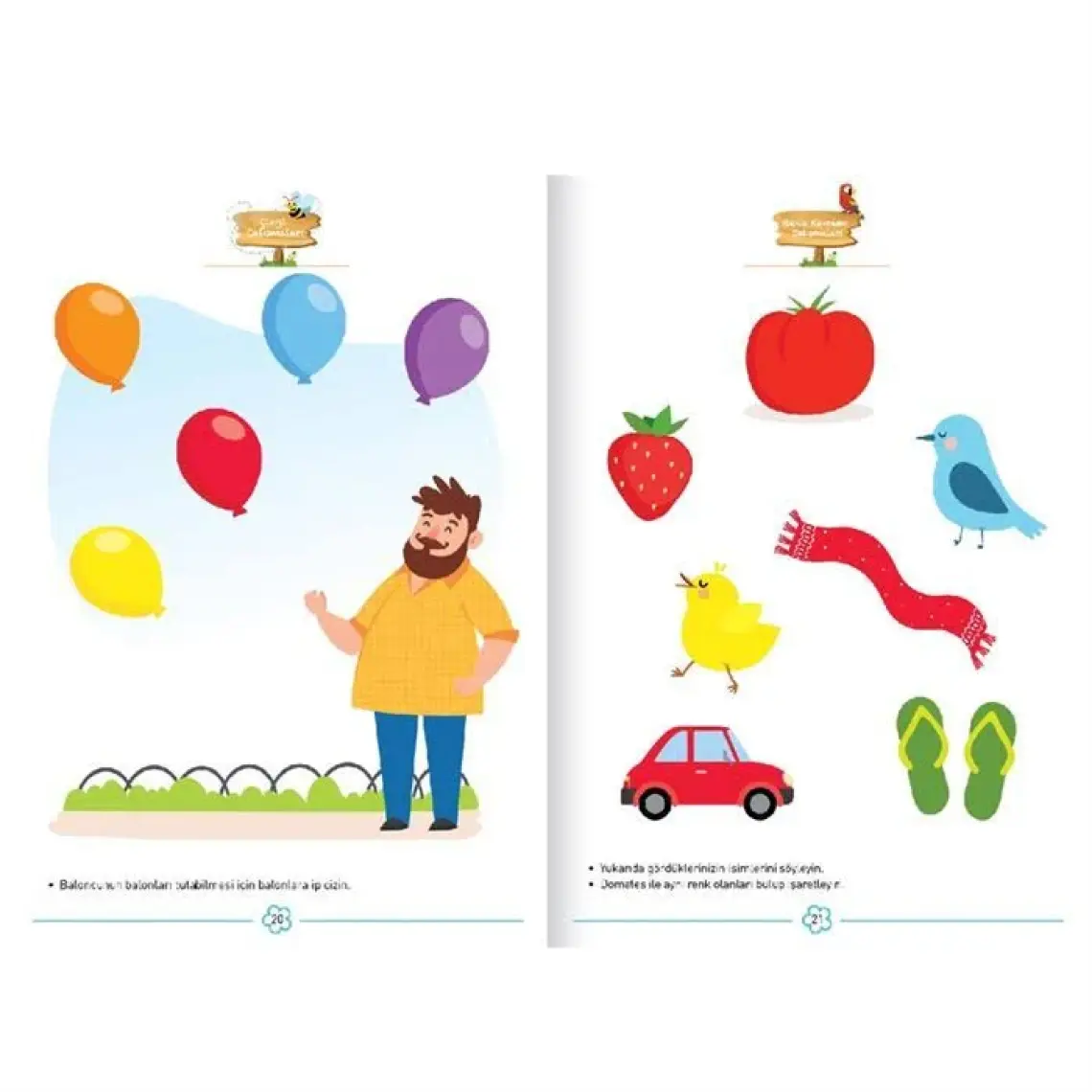 2+ Yaş Zihinsel Gelişim Etkinlikleri – Seviye 1
