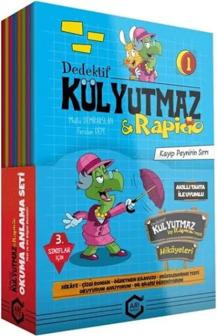 3 Sınıf Dedektif Külyutmaz Ve Rafido 8 Kitap ( Okuma Anlama )