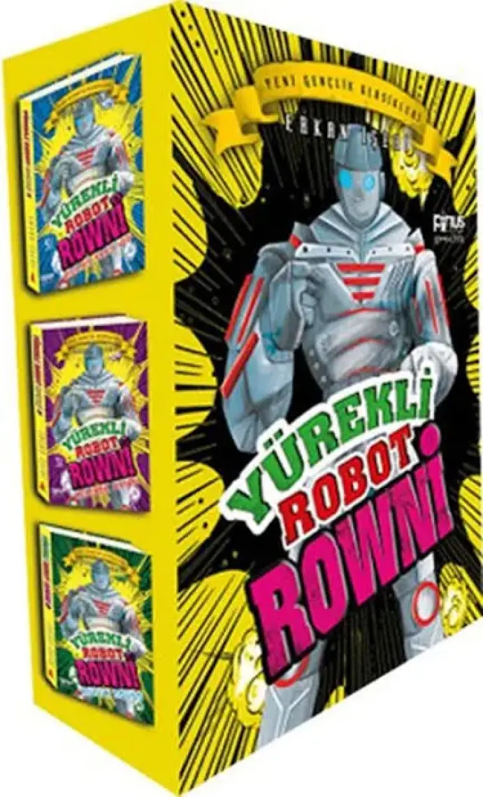 Yürekli Robot Rowni Seti (Üç Kitap Kutulu) - Erkan İşeri