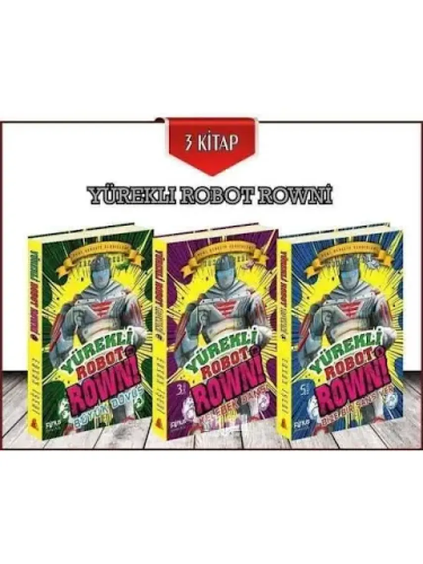 Yürekli Robot Rowni Seti (Üç Kitap Kutulu) - Erkan İşeri