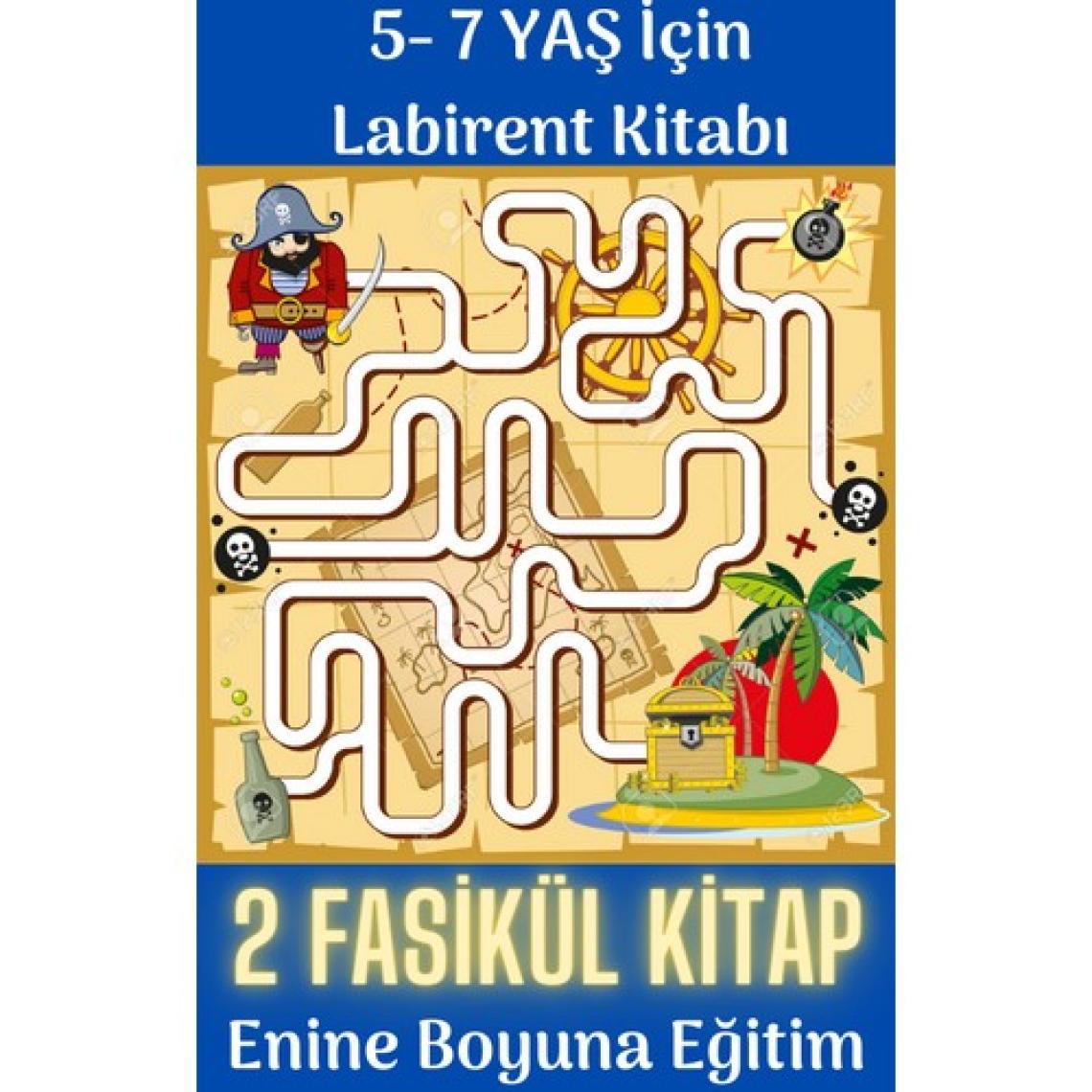 Enine Boyuna Eğitim 5-7 Yaş Için Labirent Kitap Seti (2 Fasikül Kitap)