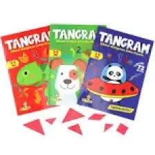 Yükselen Zeka 3-6 Yaş Tangram Kitap Seti - Dikkat Geliştiren Zeka Oyunu