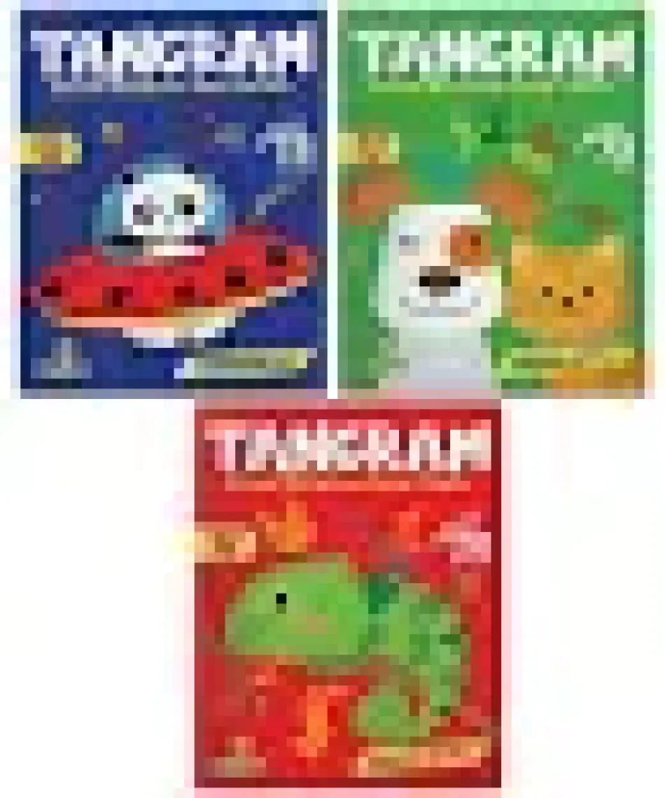 Yükselen Zeka 3-6 Yaş Tangram Kitap Seti - Dikkat Geliştiren Zeka Oyunu