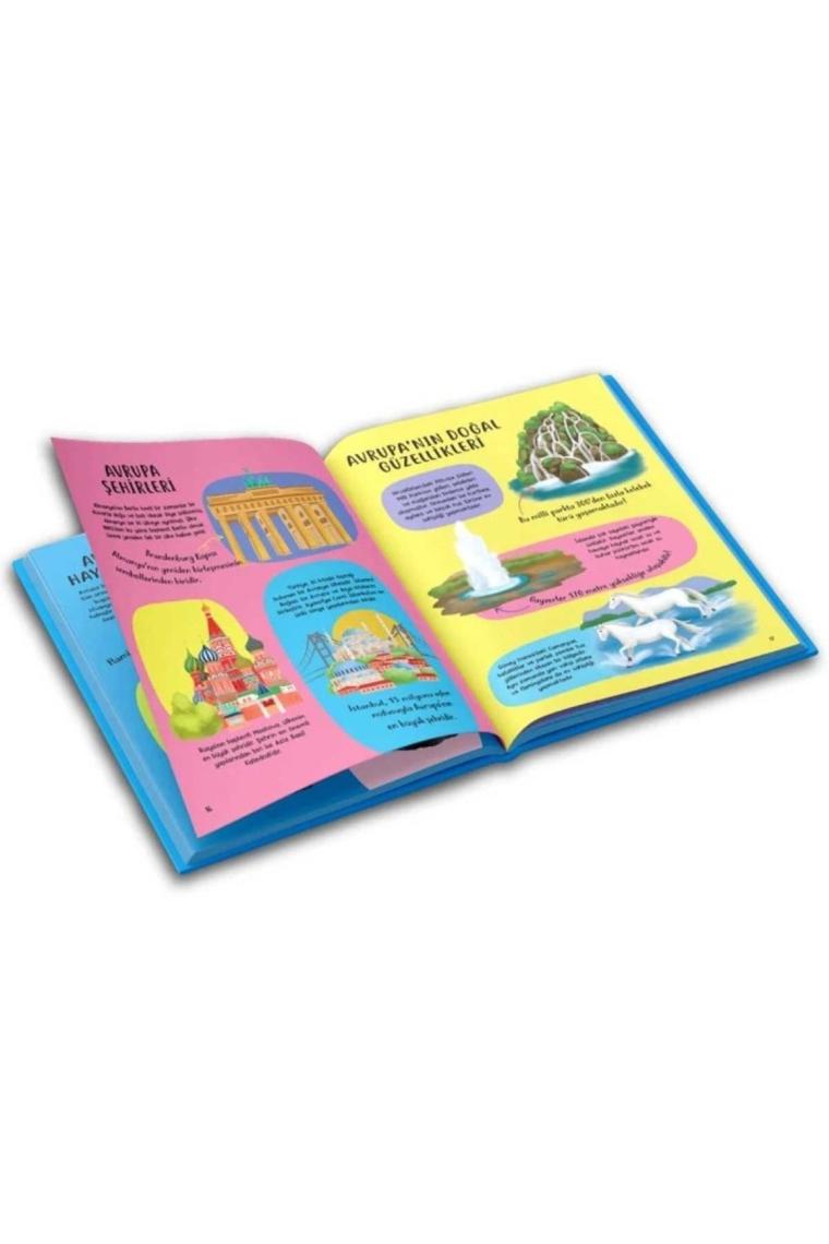 Eğlenceli Çocuk Atlası (Dev Boy, Karton Kapak, Renkli, Eğlenceli, Eğitici)