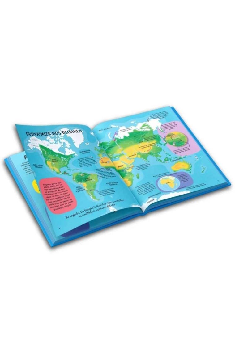 Eğlenceli Çocuk Atlası (Dev Boy, Karton Kapak, Renkli, Eğlenceli, Eğitici)