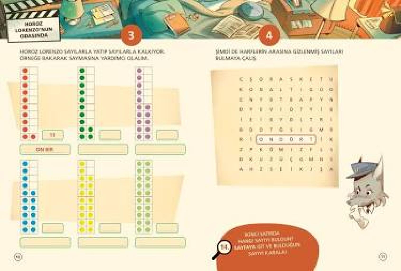 Müfettiş Numeroni 1: Film Setinde Hırsızlık - Sayısal Zekâ Gelişimi İçin Etkinlikli Ve Çıkartmalı Dedektiflik Çizgi Romanı (7-9 Yaş)