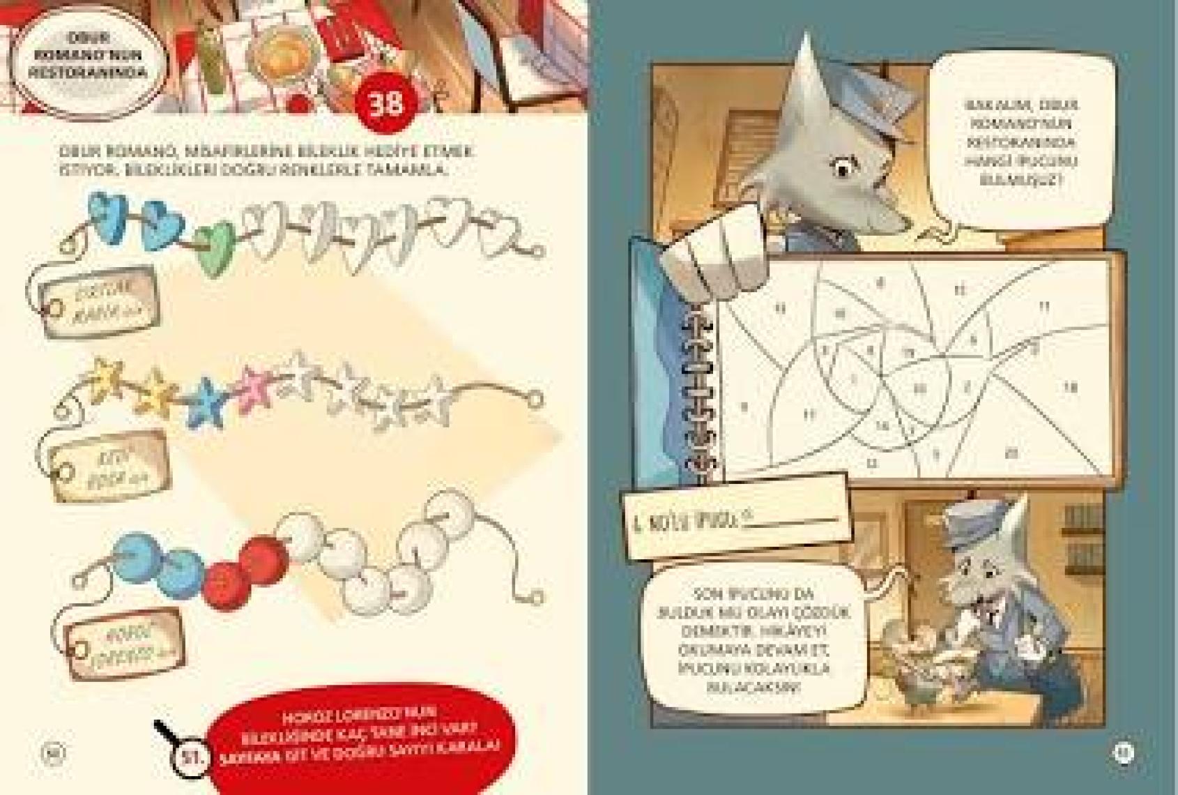 Müfettiş Numeroni 1: Film Setinde Hırsızlık - Sayısal Zekâ Gelişimi İçin Etkinlikli Ve Çıkartmalı Dedektiflik Çizgi Romanı (7-9 Yaş)