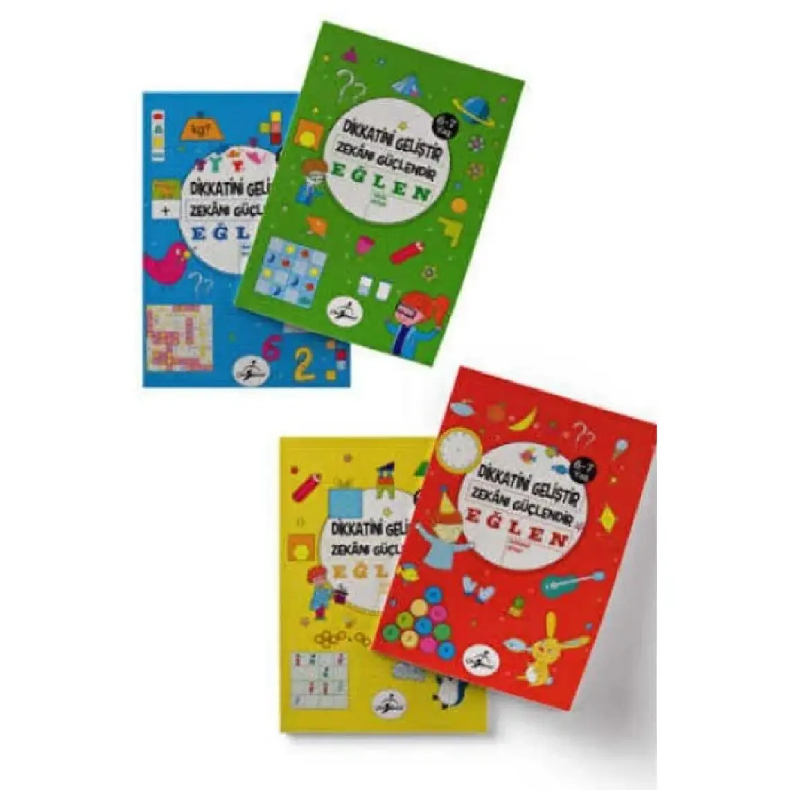 Dikkatini Geliştir, Zekanı Güçlendir ve Eğlen -  6 - 7 Yaş - 4 Kitap