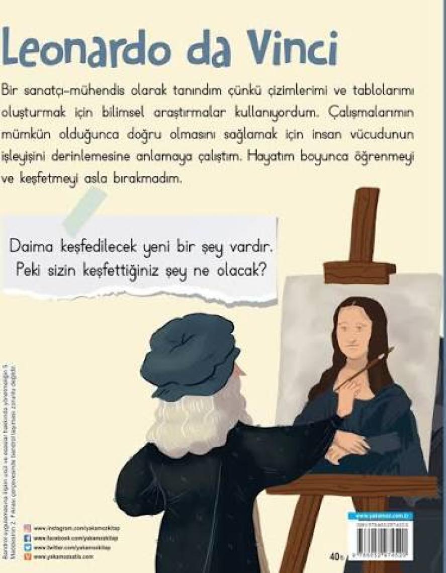 Ünlü Dahiler Serisi Leonardo Da Vinci - Igeo Studio