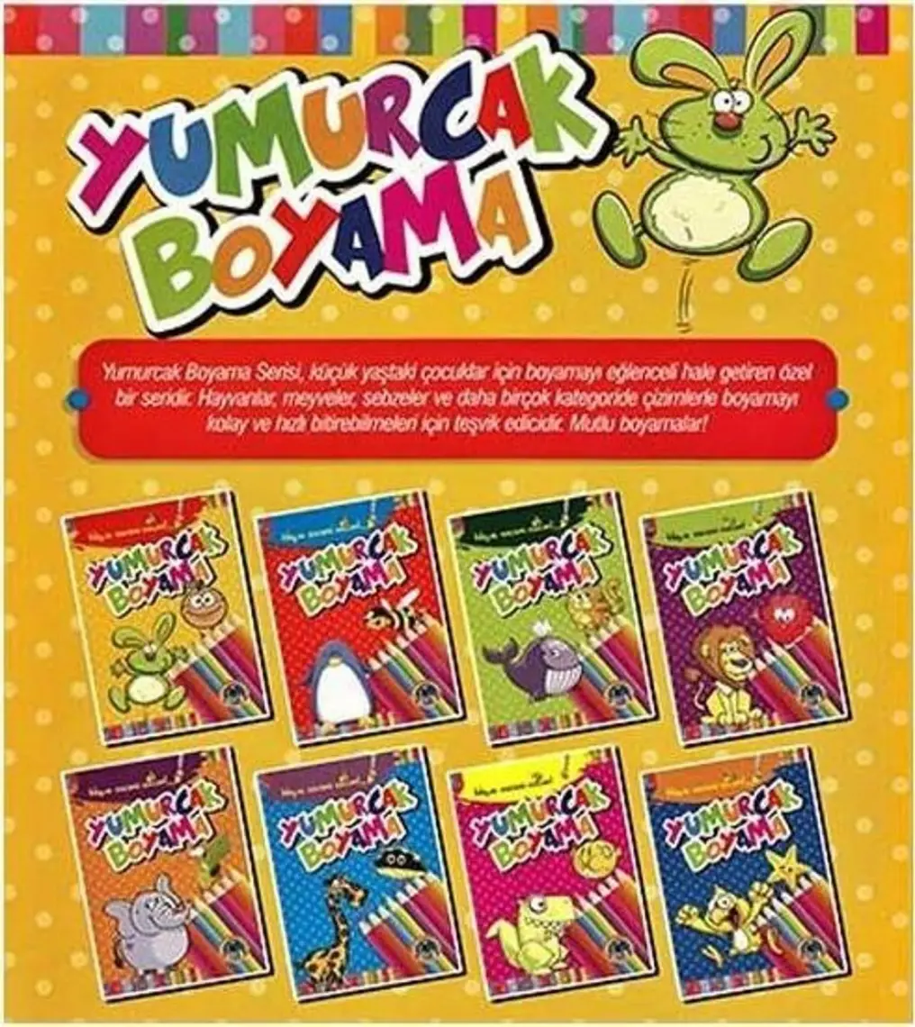 Yumurcak Boyama Kitabı Kalın (1 Adet)