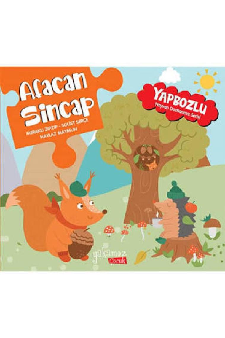 Afacan Sincap - Yapbozlu Hayvan Dostlarımız Serisi