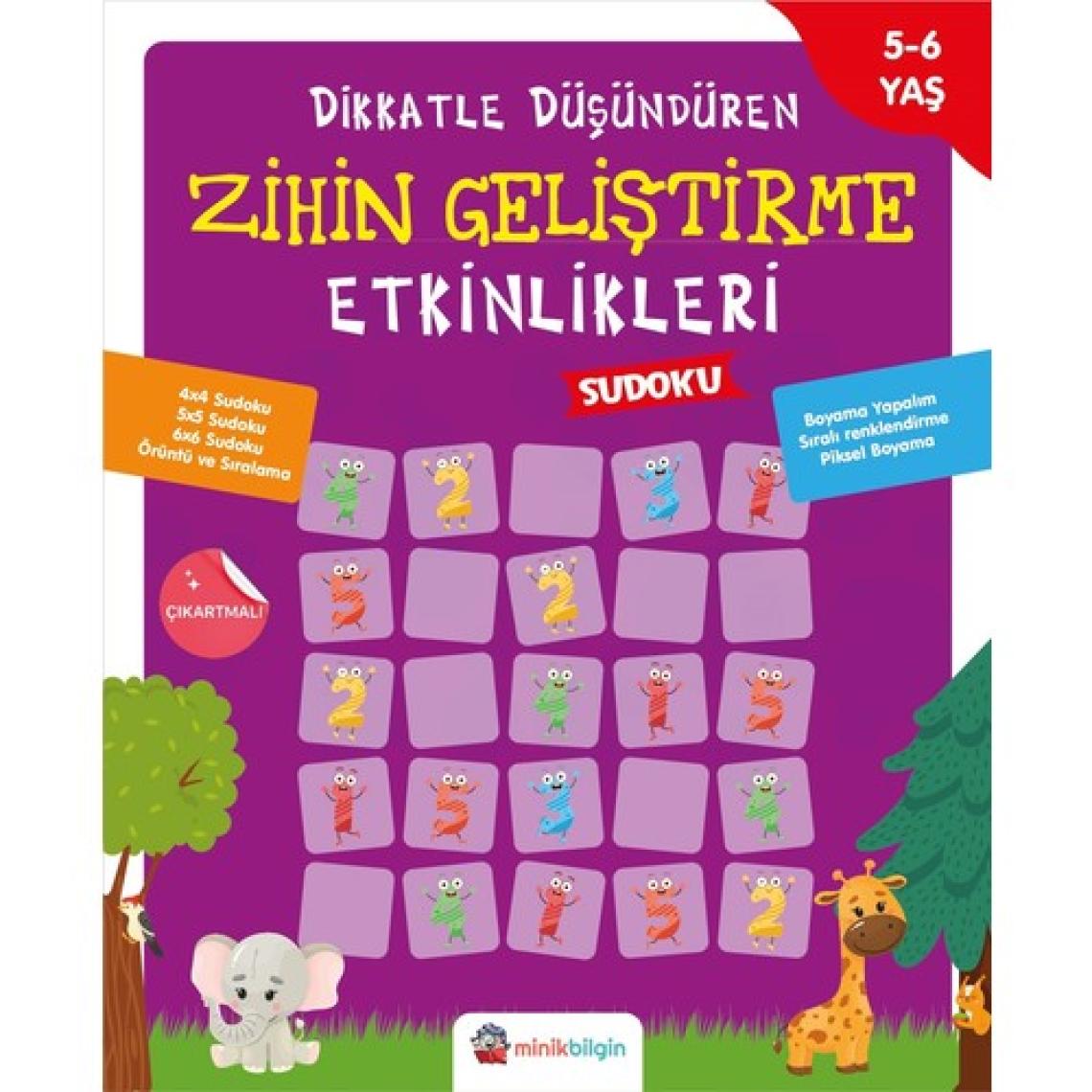Sıfırbir Yayınları Minik Bilgin Dikkatle Düşündüren Zihin Geliştirme Etkinlikleri 3 Sudoku
