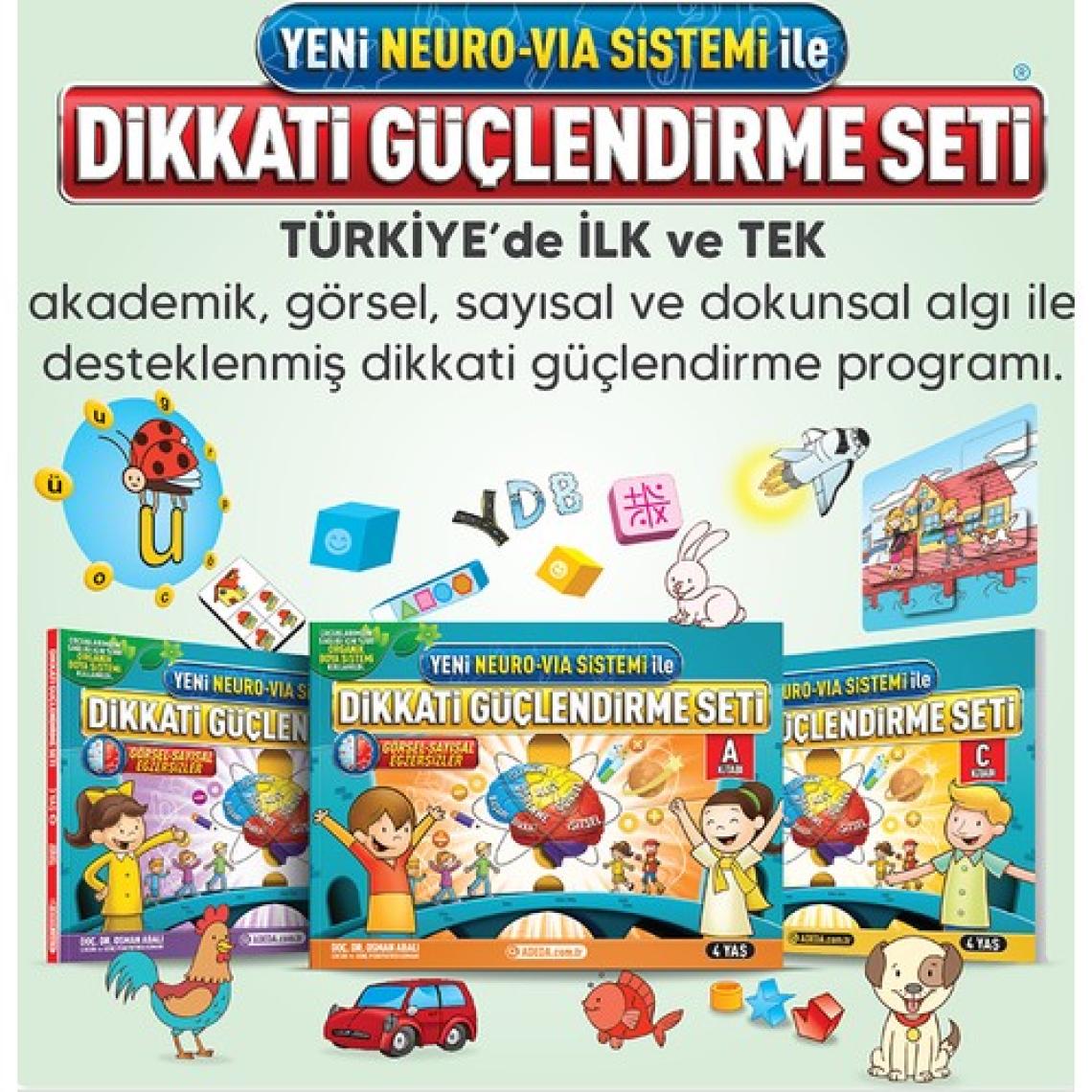 Adeda Yayıncılık Dikkati Güçlendirme Seti Anasınıfı 4 Yaş - Osman Abalı