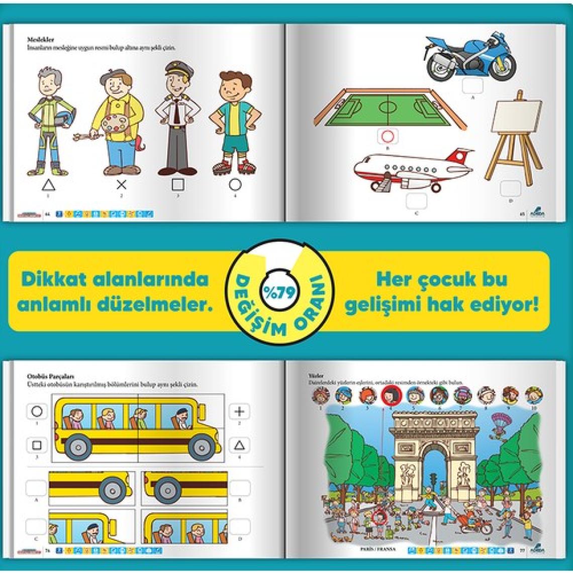 Adeda Yayıncılık Dikkati Güçlendirme Seti Anasınıfı 4 Yaş - Osman Abalı