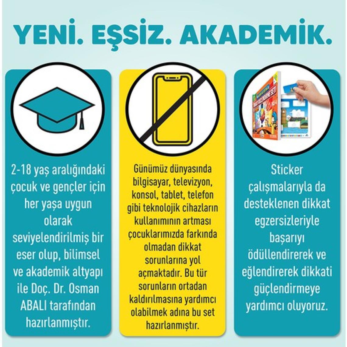 Adeda Yayıncılık Dikkati Güçlendirme Seti Anasınıfı 4 Yaş - Osman Abalı