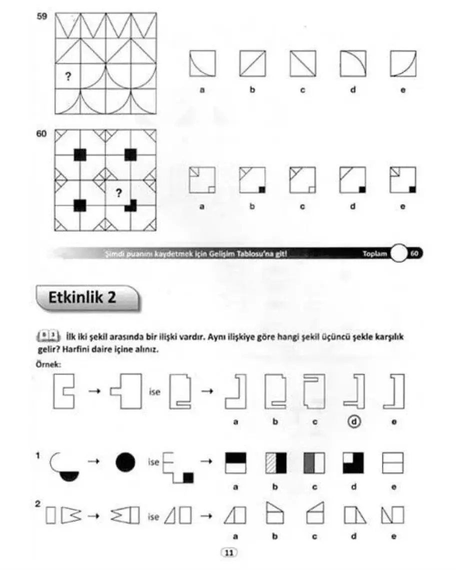 Dikkat ve Zeka Akademisi 10-11 Yaş Bilişsel ve Düşünsel Beceriler Değerlendirme ve Geliştirme/b