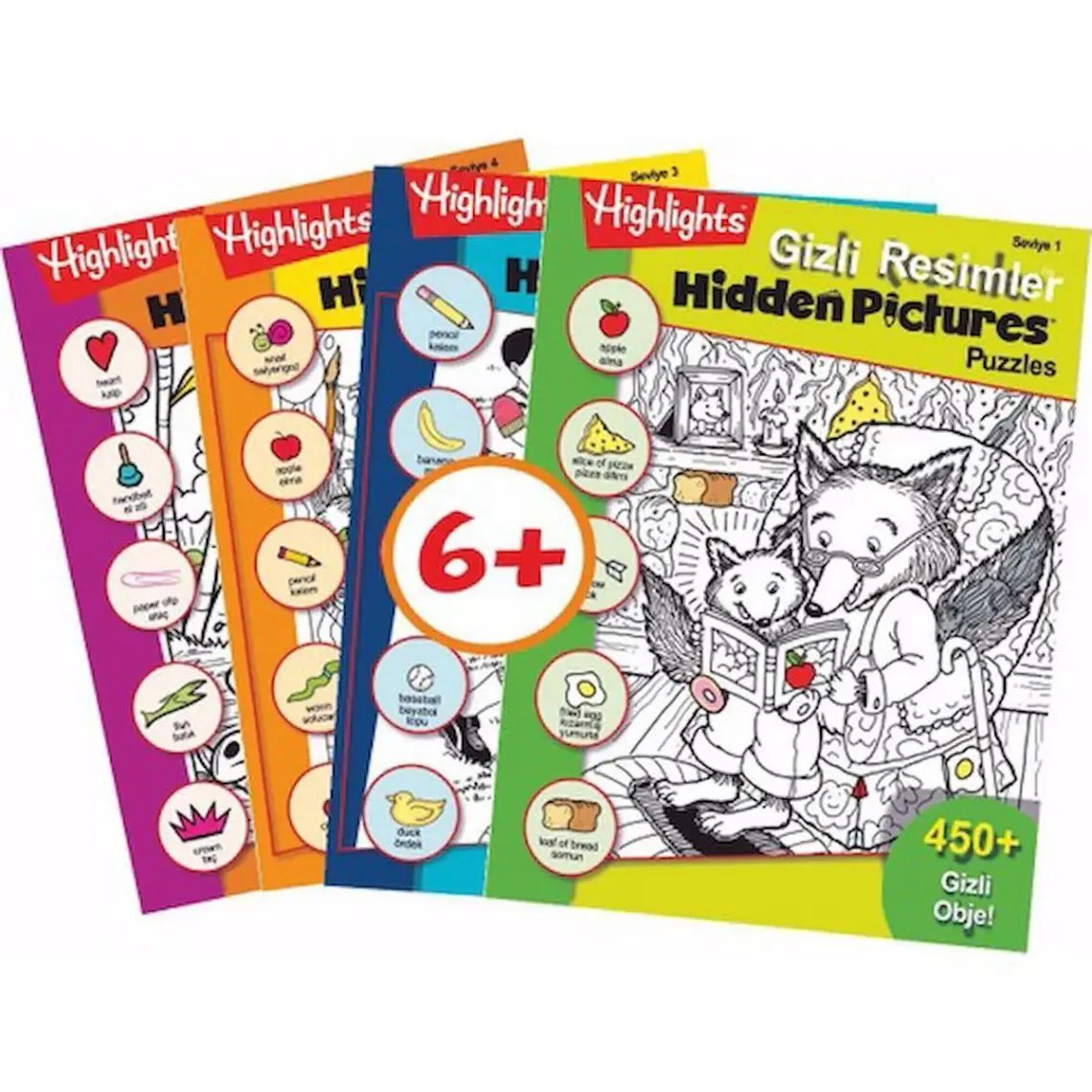 Highlights Hidden Pictures Gizli Resimler 4'lü Set (6 Yaş Ve Üzeri)