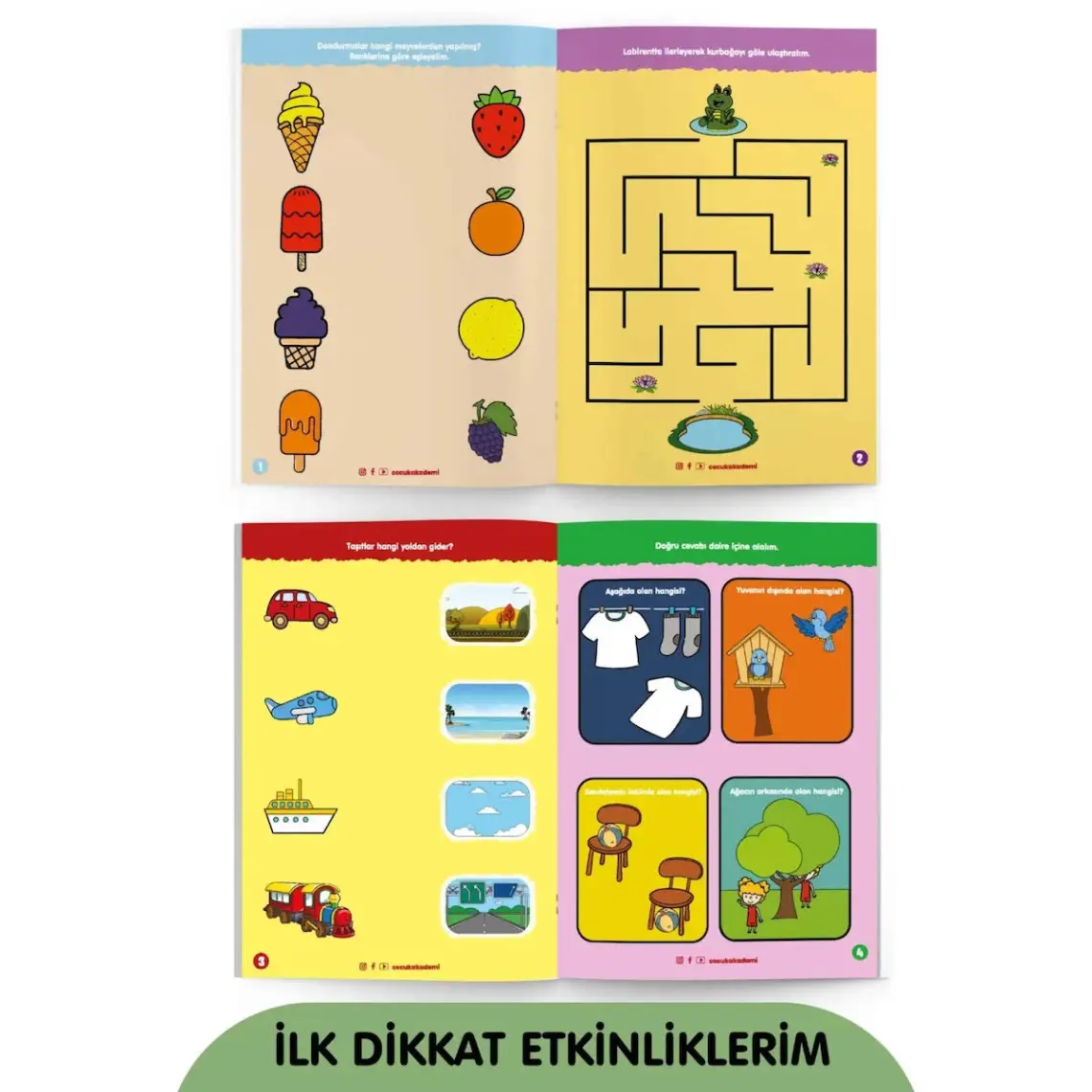 Çocuk Akademi Yaz Sil Serisi- Ilk Dikkat Etkinliklerim - Özlem Durhat