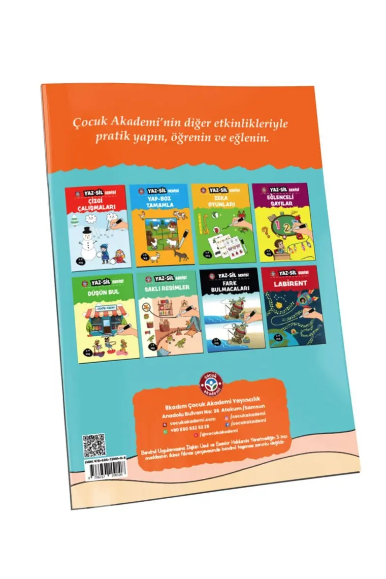 Çocuk Akademi Yaz Sil Serisi- Ilk Dikkat Etkinliklerim - Özlem Durhat
