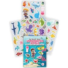 Mert Bebek My Sticker Book '' Underwater World'' , Tükenmeyen Sticker Kitabı  Su Altı Dünyası