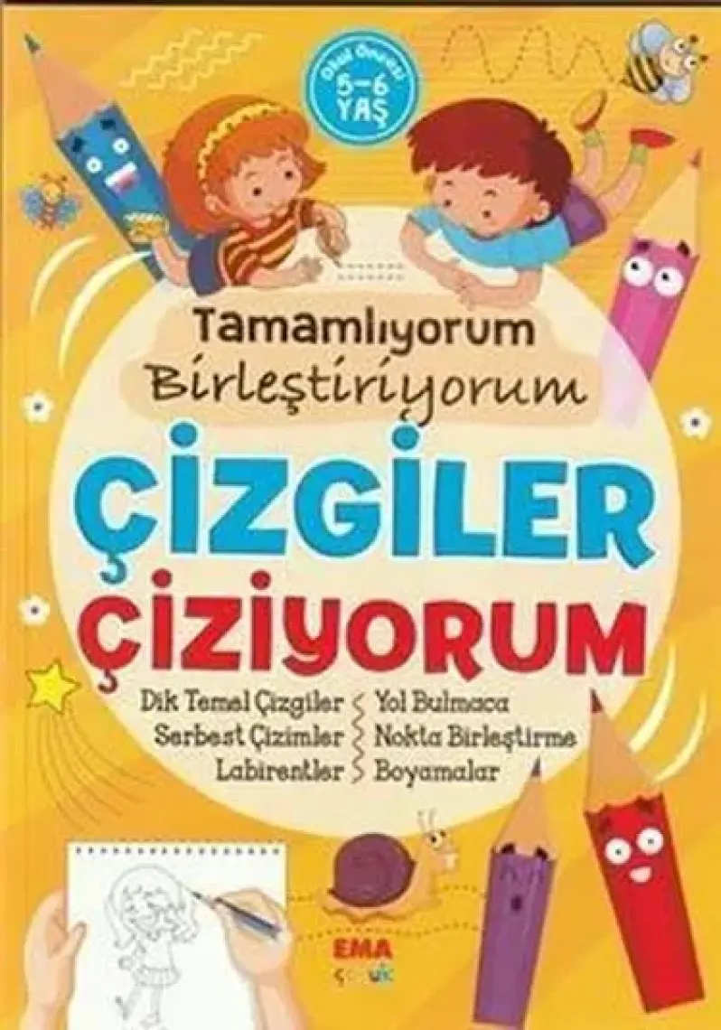 Yayınları Çizgiler Çiziyorum 5-6 Yaş
