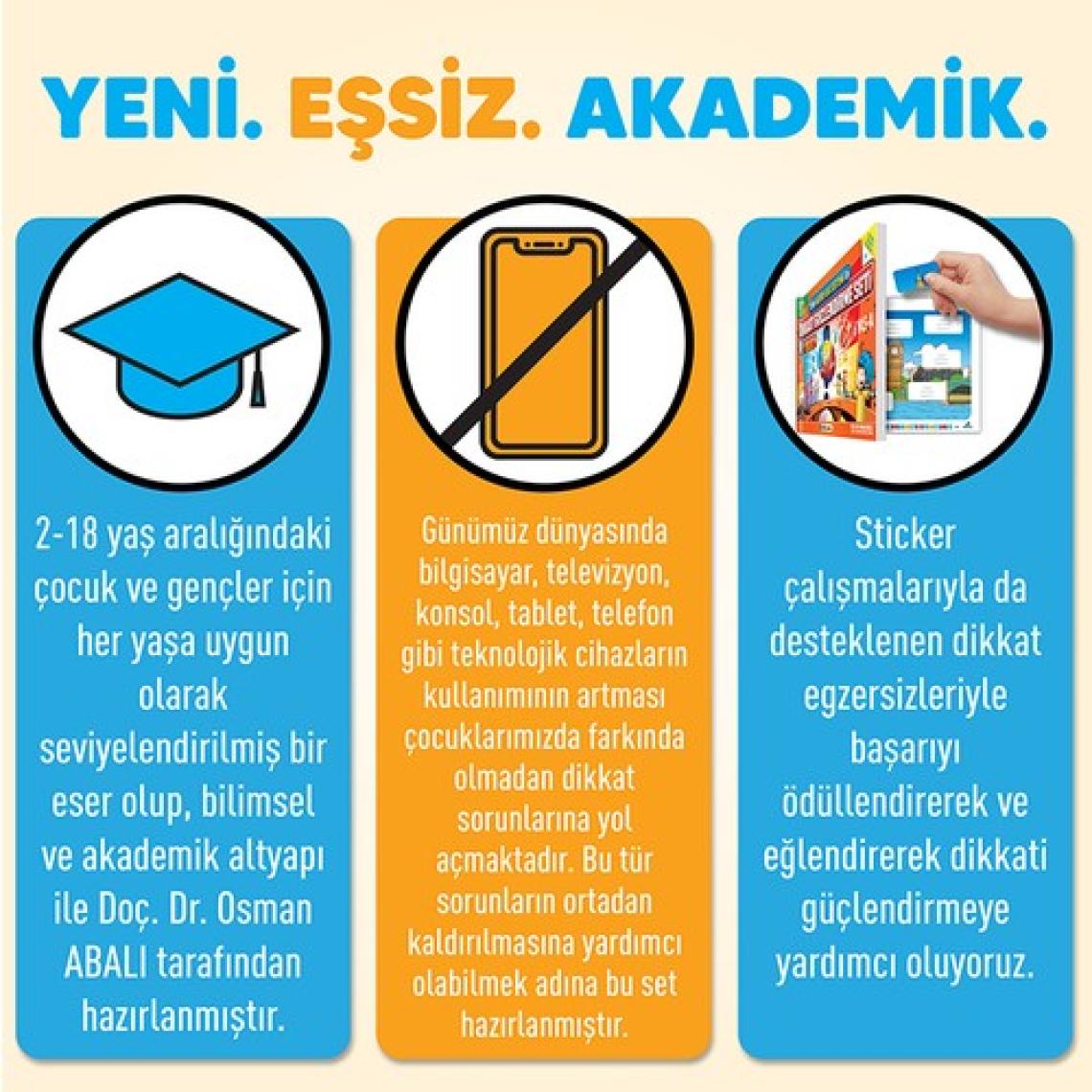 Adeda Yayıncılık Dikkati Güçlendirme Seti Anasınıfı 3 Yaş - Osman Abalı